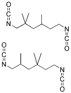 三甲基-1,6-二异氰酸基己烷,2,2,4- 和 2,4,4- 异构体混合物 结构式