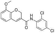 N-(2,4-DICHLOROPHENYL)-8-METHOXY-2H-CHROMENE-3-CARBOXAMIDE 结构式