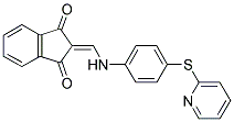 2-(((4-(2-PYRIDYLTHIO)PHENYL)AMINO)METHYLENE)INDANE-1,3-DIONE 结构式