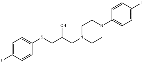 1-[4-(4-FLUOROPHENYL)PIPERAZINO]-3-[(4-FLUOROPHENYL)SULFANYL]-2-PROPANOL 结构式