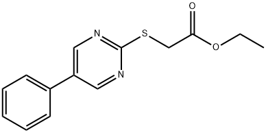 ETHYL 2-[(5-PHENYL-2-PYRIMIDINYL)SULFANYL]ACETATE 结构式