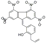 2-ALLYL-6-[(2,4,5,7-TETRANITRO-9H-FLUOREN-9-YLIDEN)METHYL]PHENOL 结构式