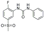 N-[2-FLUORO-5-(METHYLSULPHONYL)PHENYL]-N'-PHENYL UREA 结构式