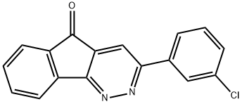 3-(3-氯苯基)-5H-茚并[1,2-C]哒嗪-5-酮 结构式