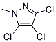 3,4,5-TRICHLORO-1-METHYL-1H-PYRAZOLE 结构式