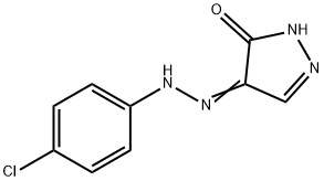 1H-Pyrazole-4,5-dione 4-[N-(4-chlorophenyl)hydrazone] 结构式