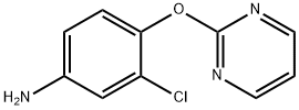 3-氯-4-(2-嘧啶基氧基)苯基胺 结构式