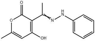 4-HYDROXY-6-METHYL-3-(2-PHENYLETHANEHYDRAZONOYL)-2H-PYRAN-2-ONE 结构式