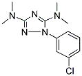 1-(3-CHLOROPHENYL)-N3,N3,N5,N5-TETRAMETHYL-1H-1,2,4-TRIAZOLE-3,5-DIAMINE 结构式