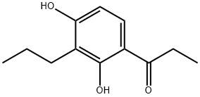 1-(2,4-DIHYDROXY-3-PROPYLPHENYL)PROPAN-1-ONE 结构式