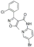 N-(5-BROMO(2-PYRIDYL))(3-(2-CHLOROPHENYL)-5-METHYLISOXAZOL-4-YL)FORMAMIDE 结构式