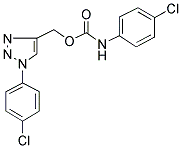 [1-(4-CHLOROPHENYL)-1H-1,2,3-TRIAZOL-4-YL]METHYL N-(4-CHLOROPHENYL)CARBAMATE 结构式