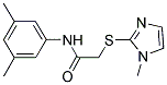 N-(3,5-Dimethylphenyl)-2-[(1-methyl-1H-imidazol-2-yl)sulfanyl]acetamide 结构式