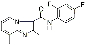 N-(2,4-DIFLUOROPHENYL)-2,8-DIMETHYLIMIDAZO[1,2-A]PYRIDINE-3-CARBOXAMIDE 结构式