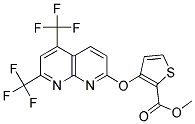 METHYL 3-([5,7-BIS(TRIFLUOROMETHYL)[1,8]NAPHTHYRIDIN-2-YL]OXY)-2-THIOPHENECARBOXYLATE 结构式