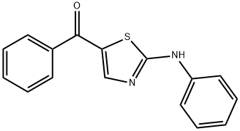 苯基(2-(苯基氨基)噻唑-5-基)甲酮 结构式