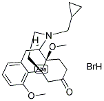 (-)-N-(CYCLOPROPYLMETHYL)-4,14-DIMETHOXYMORPHINAN-6-ONE HYDROBROMIDE 结构式