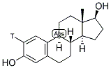 Estradiol, [2-3H(N)] 结构式