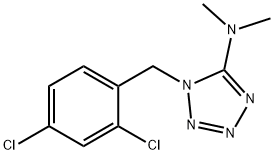 1-(2,4-DICHLOROBENZYL)-N,N-DIMETHYL-1H-1,2,3,4-TETRAAZOL-5-AMINE 结构式