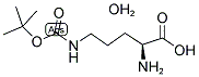 N-ALPHA-T-BOC-L-ORNITHINE MONOHYDRATE 结构式