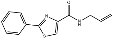 N-Allyl-2-phenyl-1,3-thiazole-4-carboxamide 结构式
