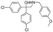 1,1-BIS(4-CHLOROPHENYL)-2-[(4-METHOXYBENZYL)AMINO]-1-ETHANOL 结构式