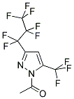 1-ACETYL-3(5)-PERFLUOROPROPYL-5(3)-TRIFLUOROMETHYLPYRAZOLE 结构式