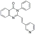 3-PHENYL-2-[2-(3-PYRIDINYL)VINYL]-4(3H)-QUINAZOLINONE 结构式