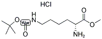 N'-BOC-D-赖氨酸甲酯盐酸盐 结构式