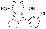 5-(3-Chlorophenyl)-2,3-dihydro-1H-pyrrolizine-6,7-dicarboxylic acid 结构式