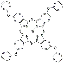 NICKEL(II) 2,9,16,23-TETRAPHENOXY-29H,31H-PHTHALOCYANINE 结构式