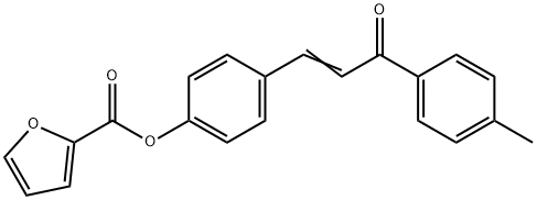 4-[3-(4-METHYLPHENYL)-3-OXO-1-PROPENYL]PHENYL 2-FUROATE 结构式