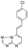 7-(4-CHLOROSTYRYL)[1,2,4]TRIAZOLO[1,5-A]PYRIMIDINE 结构式