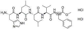 L-HIS-LEU-LEU-VAL-PHE METHYL ESTER DIHCL 结构式