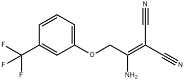 2-{1-AMINO-2-[3-(TRIFLUOROMETHYL)PHENOXY]-ETHYLIDENE}MALONONITRILE 结构式