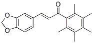 3-(1,3-Benzodioxol-5-yl)-1-(2,3,4,5,6-pentamethylphenyl)prop-2-en-1-one 结构式