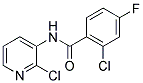 N1-(2-CHLORO-3-PYRIDYL)-2-CHLORO-4-FLUOROBENZAMIDE 结构式