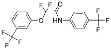 2,2-DIFLUORO-2-[3-(TRIFLUOROMETHYL)PHENOXY]-N-[4-(TRIFLUOROMETHYL)PHENYL]ACETAMIDE 结构式