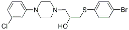1-[(4-BROMOPHENYL)SULFANYL]-3-[4-(3-CHLOROPHENYL)PIPERAZINO]-2-PROPANOL 结构式
