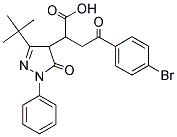 2-(3-(TERT-BUTYL)-5-OXO-1-PHENYL(2-PYRAZOLIN-4-YL))-4-(4-BROMOPHENYL)-4-OXOBUTANOIC ACID 结构式