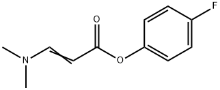 4-FLUOROPHENYL 3-(DIMETHYLAMINO)ACRYLATE 结构式