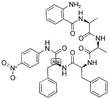 ABZ-ALA-ALA-PHE-PHE-PNA 结构式