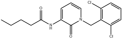 N-[1-(2,6-DICHLOROBENZYL)-2-OXO-1,2-DIHYDRO-3-PYRIDINYL]PENTANAMIDE 结构式