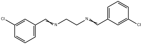 N-[(3-CHLOROPHENYL)METHYLENE]-N-(2-([(3-CHLOROPHENYL)METHYLENE]AMINO)ETHYL)AMINE 结构式