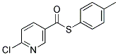 4-METHYLPHENYL 6-CHLOROPYRIDINE-3-CARBOTHIOATE 结构式
