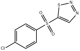 4-CHLOROPHENYL 1,2,3-THIADIAZOL-5-YL SULFONE 结构式