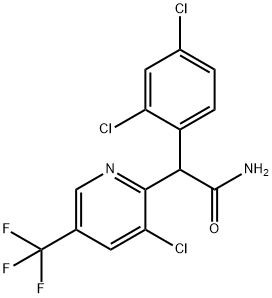2-[3-Chloro-5-(trifluoromethyl)-2-pyridinyl]-2-(2,4-dichlorophenyl)acetamide 结构式