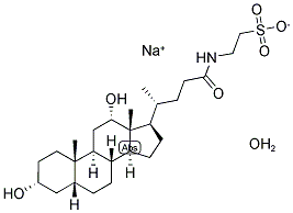 TAURODEOXYCHOLIC ACID SODIUM SALT MONOHYDRATE 结构式