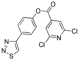 4-(1,2,3-THIADIAZOL-4-YL)PHENYL 2,6-DICHLOROISONICOTINATE 结构式