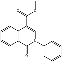 METHYL 1-OXO-2-PHENYL-1,2-DIHYDRO-4-ISOQUINOLINECARBOXYLATE 结构式